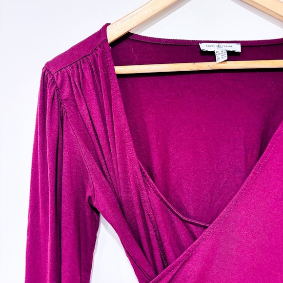 🌼NWOT🌼 ENVIE DE FRAISE – Burgundy wrap nursing top | Size L * - Picture 2 of 8